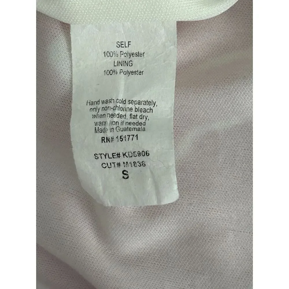 EUC Le Lis Collection Strapless Retro Ruched Pink Swirl Bodycon Mini Dress-Small - Picture 4 of 9